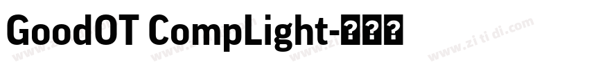 GoodOT CompLight字体转换